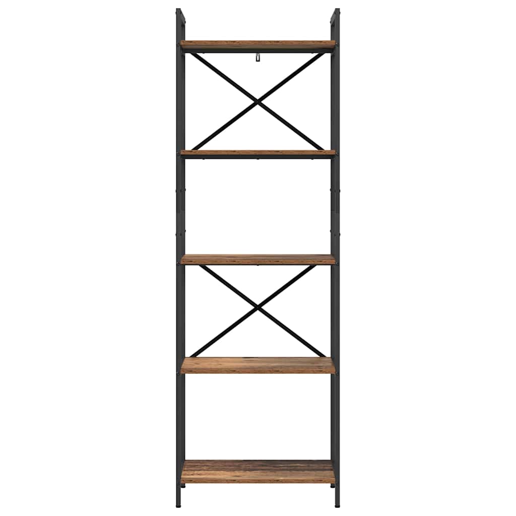 Ράφι Βιβλίων Παλιό Ξύλο 56 x 34 x 171 εκ Επεξεργασμένο ξύλο