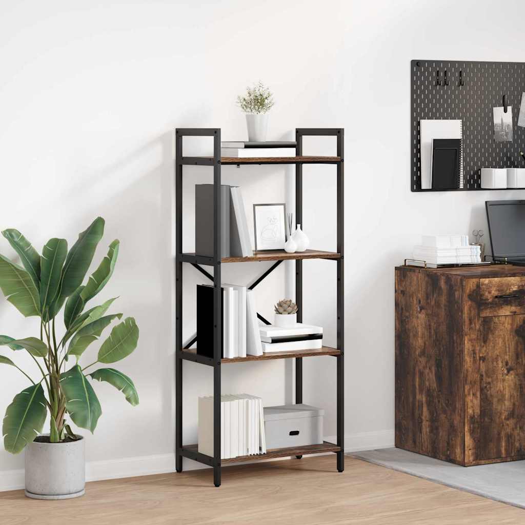 Ράφι Βιβλίων Καπνιστό Δρύς 56 x 34 x 133,5 εκ