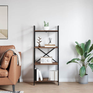 Ράφι Βιβλίων 4 επίπεδα 56 x 34 x 133,5 εκ Επεξεργασμένο Ξύλο