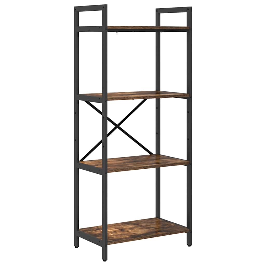 Ράφι Βιβλίων Καπνιστό Δρύς 56 x 34 x 133,5 εκ