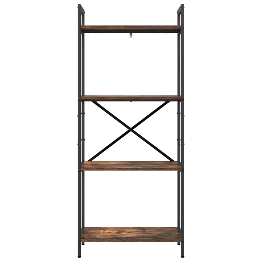 Ράφι Βιβλίων Καπνιστό Δρύς 56 x 34 x 133,5 εκ