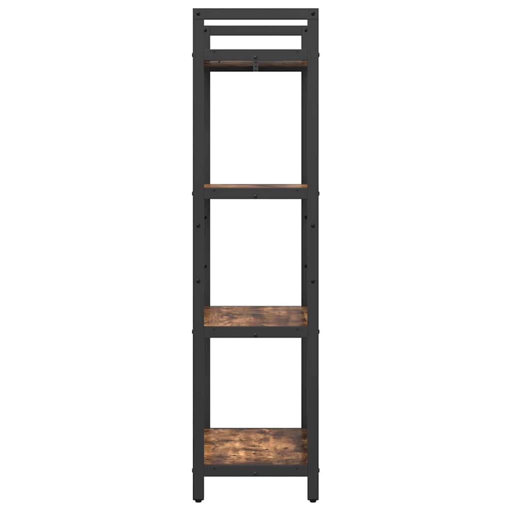Ράφι Βιβλίων Καπνιστό Δρύς 56 x 34 x 133,5 εκ