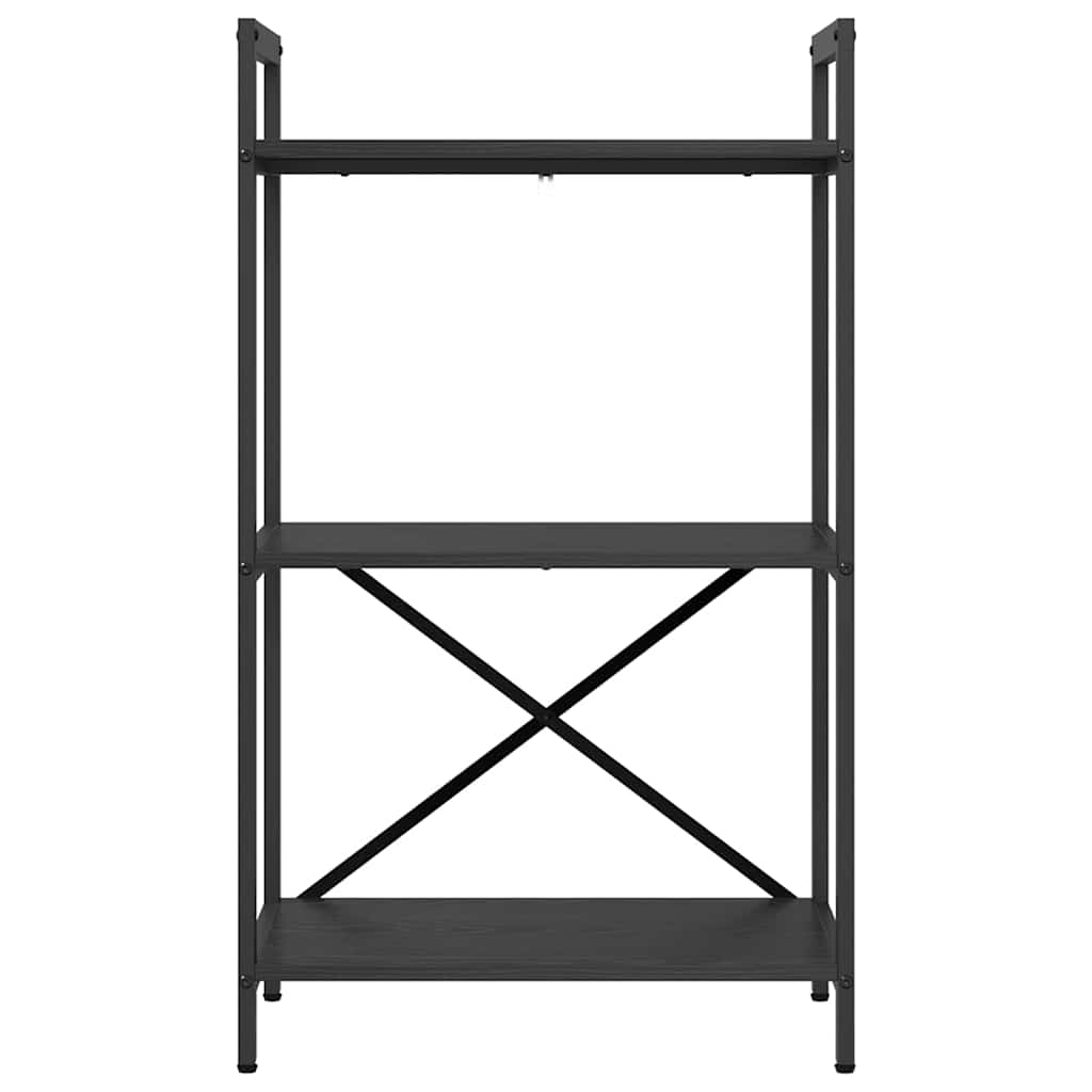 Ράφι Βιβλίων Μαύρη Οξυά 56 x 34 x 96 εκ Επεξεργασμένο ξύλο - Pakobazaar