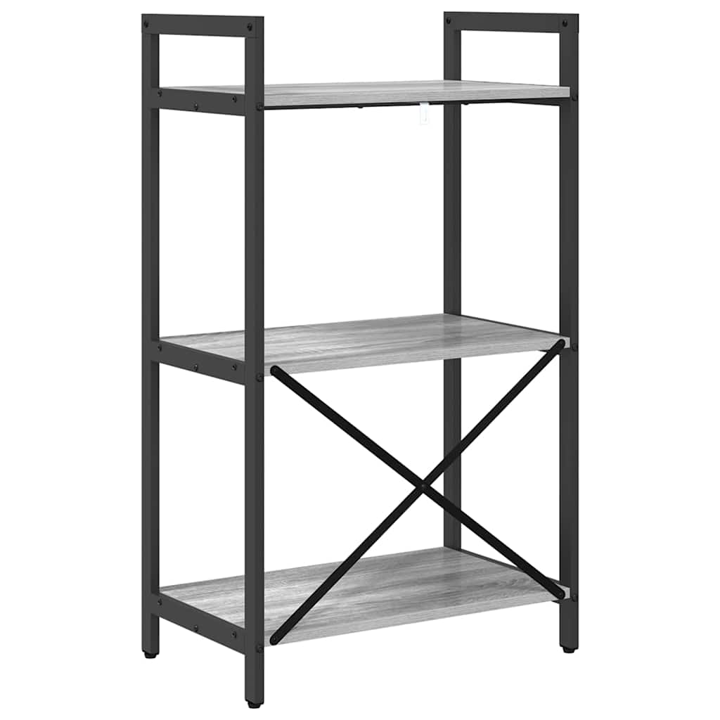 Ράφι Βιβλίων Γκρίζο Σονομα 56 x 34 x 96 εκ Επεξεργασμένο ξύλο