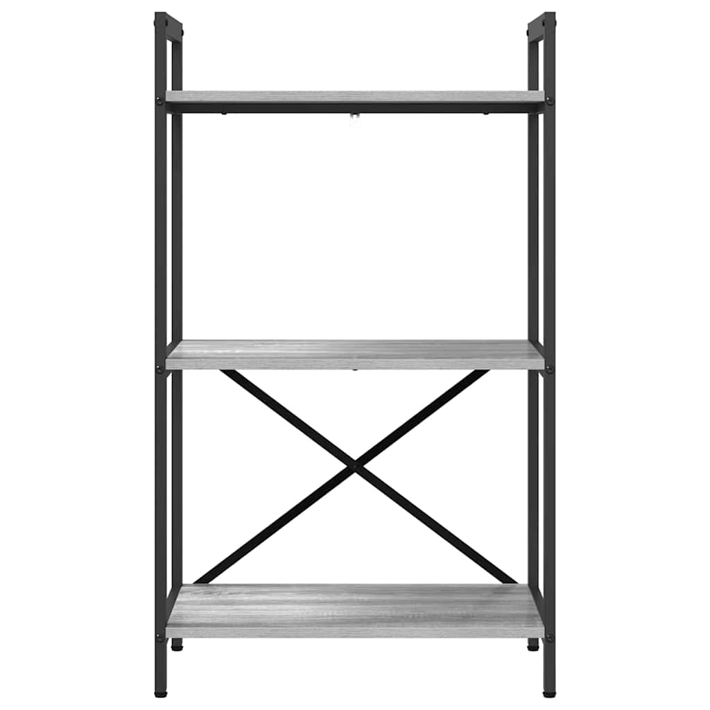 Ράφι Βιβλίων Γκρίζο Σονομα 56 x 34 x 96 εκ Επεξεργασμένο ξύλο