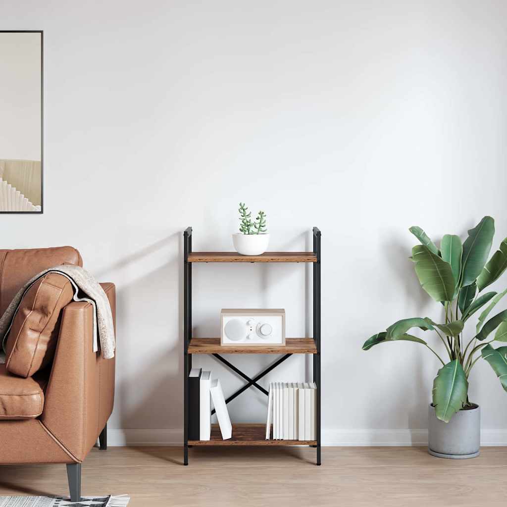 Ράφι Βιβλίων Παλιό Ξύλο 56 x 34 x 96 εκ Επεξεργασμένο ξύλο