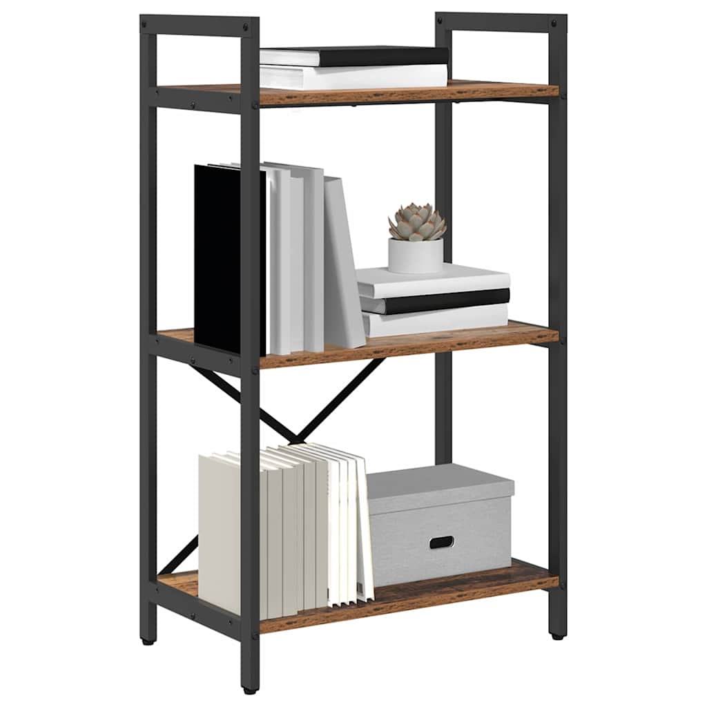 Ράφι Βιβλίων Παλιό Ξύλο 56 x 34 x 96 εκ Επεξεργασμένο ξύλο