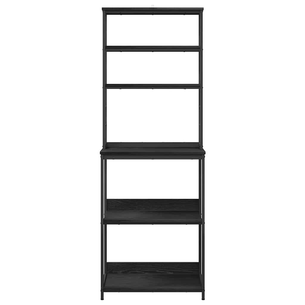 Ράφι Κουζίνας Μαύρη Οξυά 60 x 40 x 168 εκ Επεξεργασμένο ξύλο - Pakobazaar