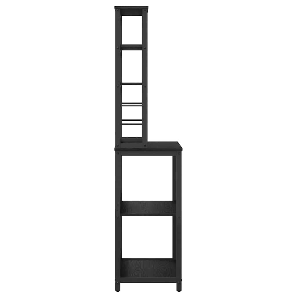 Ράφι Κουζίνας Μαύρη Οξυά 60 x 40 x 168 εκ Επεξεργασμένο ξύλο - Pakobazaar