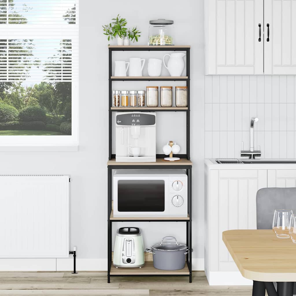 Ράφι Κουζίνας Δρύς Sonoma 60 x 40 x 168 εκ Επεξεργασμένο ξύλο - Pakobazaar