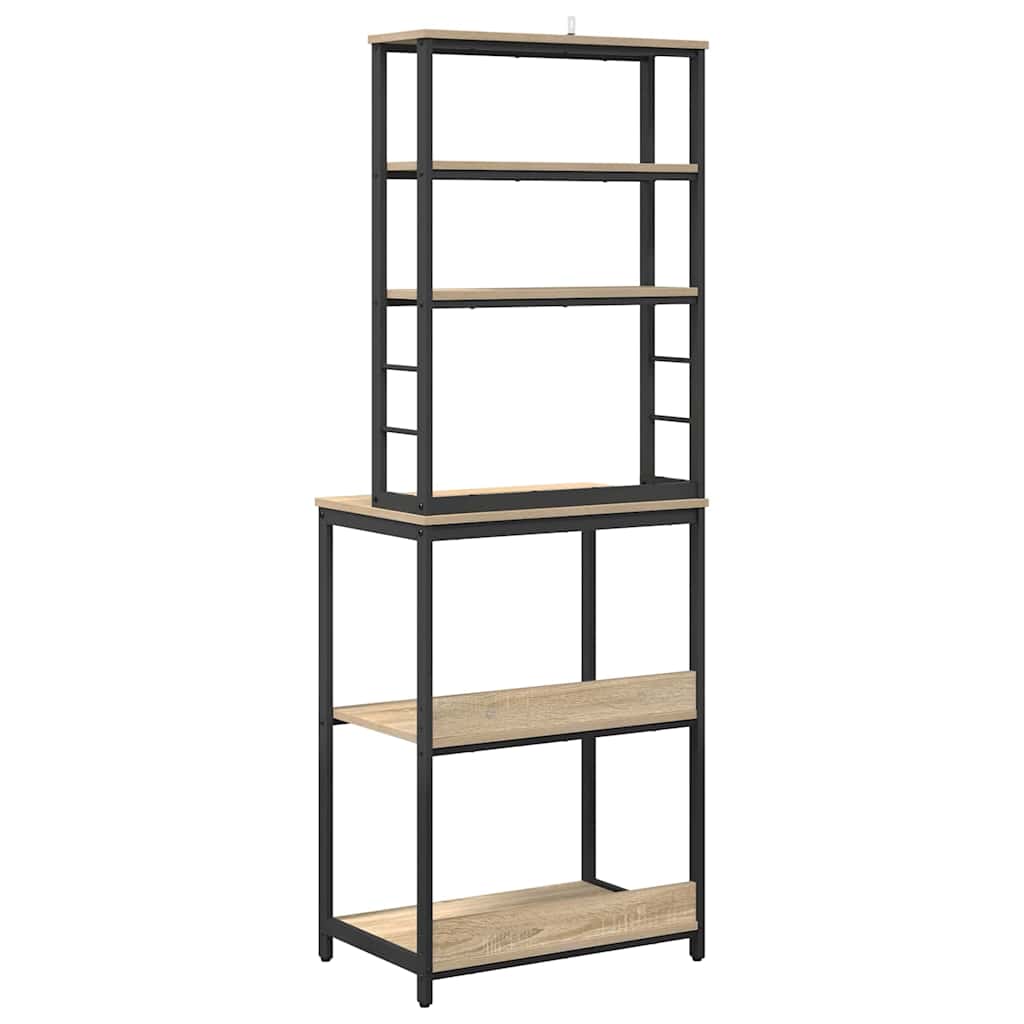 Ράφι Κουζίνας Δρύς Sonoma 60 x 40 x 168 εκ Επεξεργασμένο ξύλο - Pakobazaar