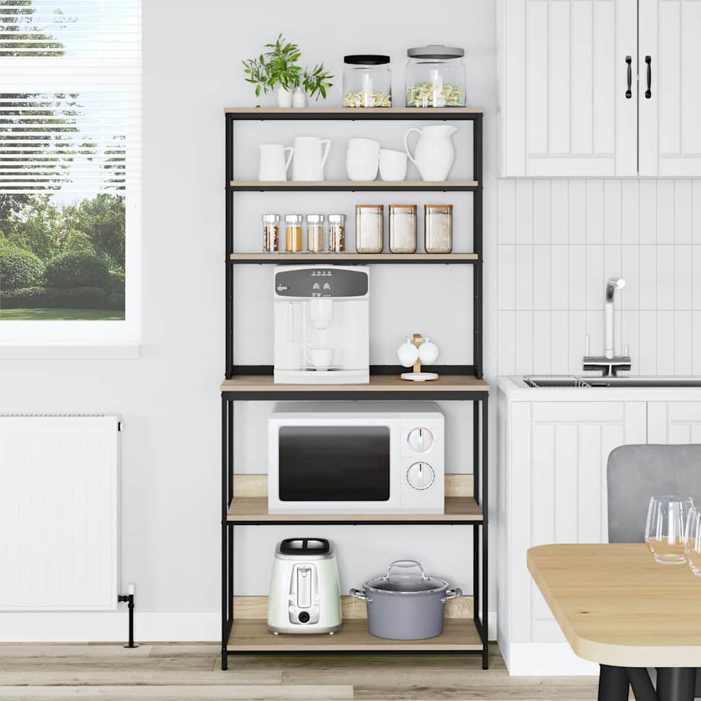 Ράφι Κουζίνας Δρύς Sonoma 80 x 40 x 168 εκ Επεξεργασμένο ξύλο - Pakobazaar