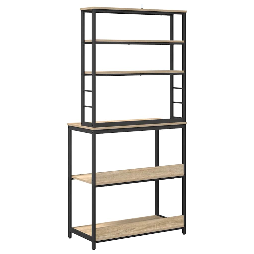 Ράφι Κουζίνας Δρύς Sonoma 80 x 40 x 168 εκ Επεξεργασμένο ξύλο - Pakobazaar