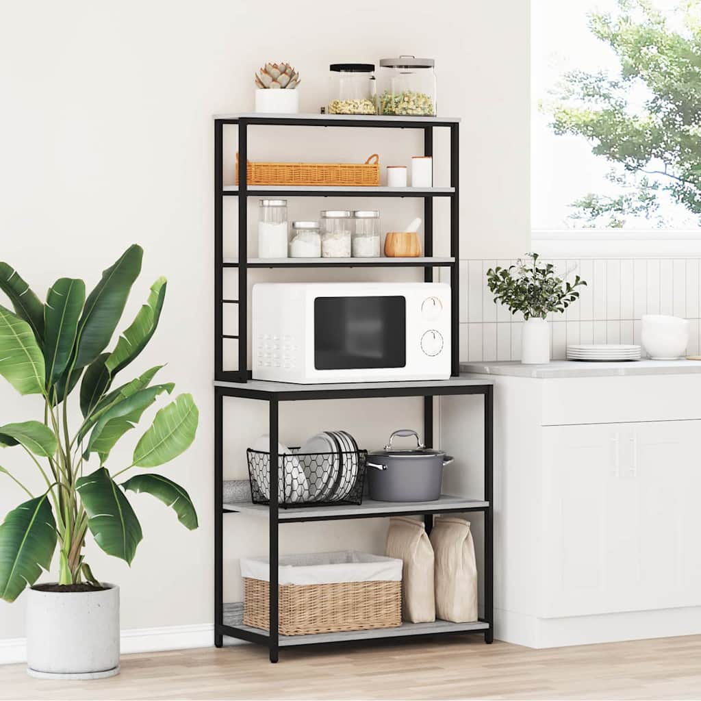 Ράφι Κουζίνας Γκρίζο Σονομα 80 x 40 x 168 εκ Επεξεργασμένο ξύλο