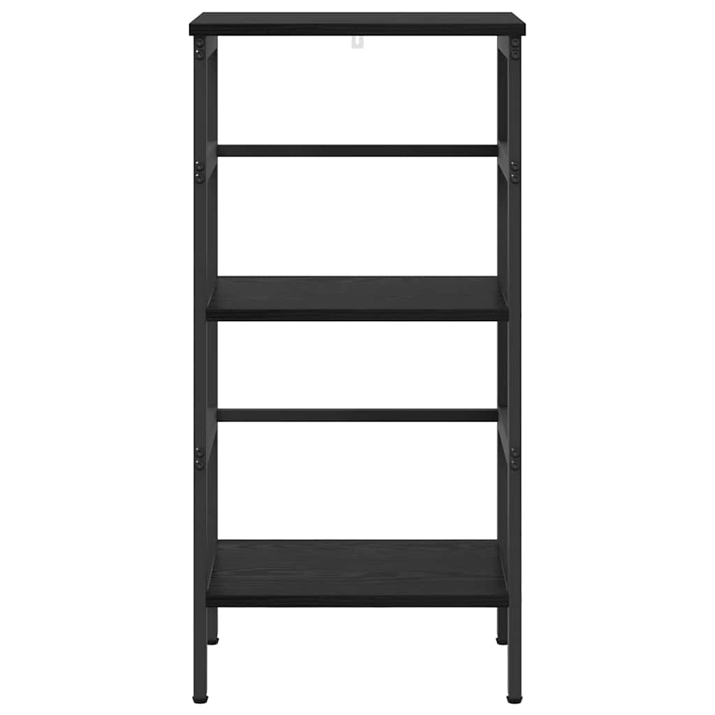 Ράφι Βιβλίων Μαύρη Οξυά 40 x 29,5 x 81 εκ Επεξεργασμένο ξύλο