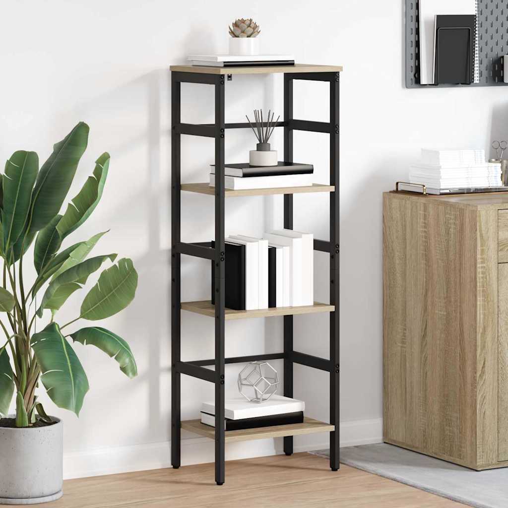 Ράφι Βιβλίων Δρύς Sonoma 40 x 29,5 x 115 εκ Επεξεργασμένο ξύλο