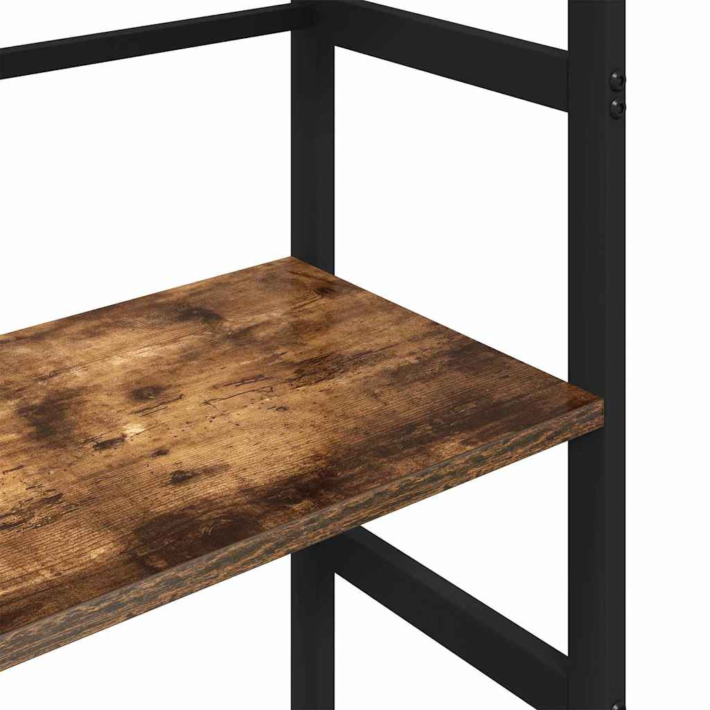 Ράφι Βιβλίων Καπνιστό Δρύς 40 x 29,5 x 115 εκ