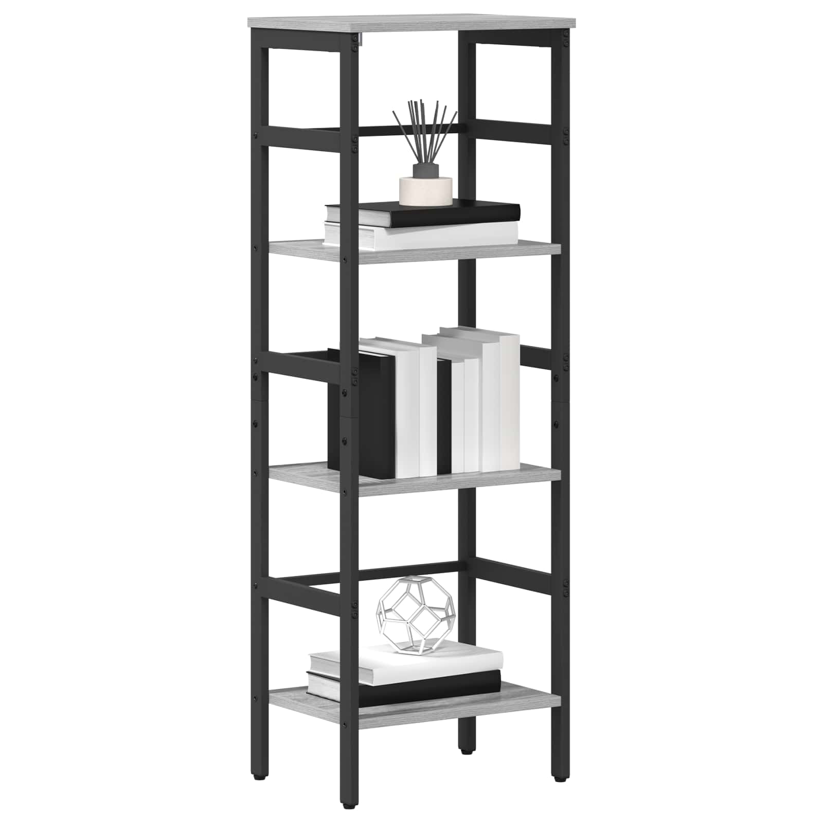 Ράφι Βιβλίων Γκρίζο Σονομα 40 x 29,5 x 115 εκ - Pakobazaar