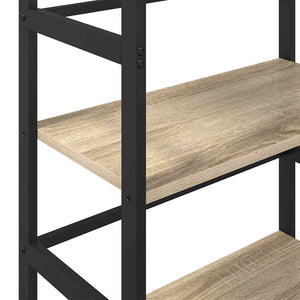 Ράφι Βιβλίων 2 επιπέδων 60 x 29,5 x 81 εκ Επεξεργασμένο Ξύλο