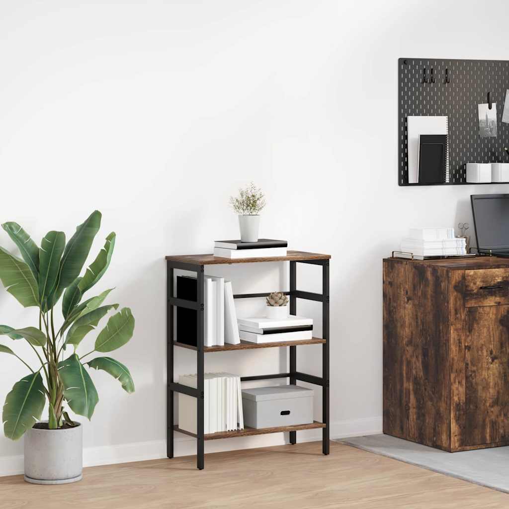 Ράφι Βιβλίων Καπνιστό Δρύς 60 x 29,5 x 81 εκ Επεξεργασμένο ξύλο - Pakobazaar