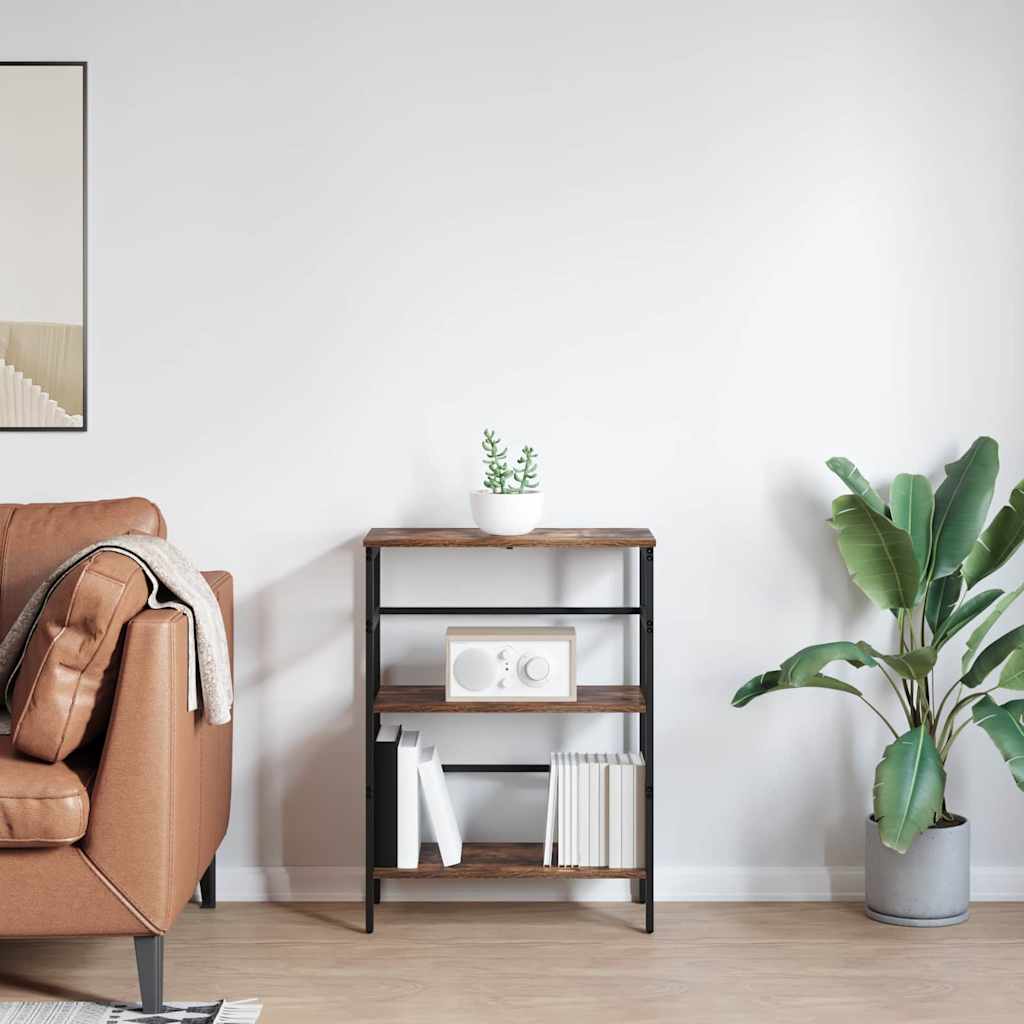 Ράφι Βιβλίων Καπνιστό Δρύς 60 x 29,5 x 81 εκ Επεξεργασμένο ξύλο - Pakobazaar