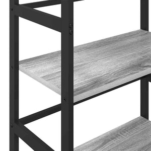 Ράφι Βιβλίων 2 επιπέδων 60 x 29,5 x 81 εκ Επεξεργασμένο Ξύλο