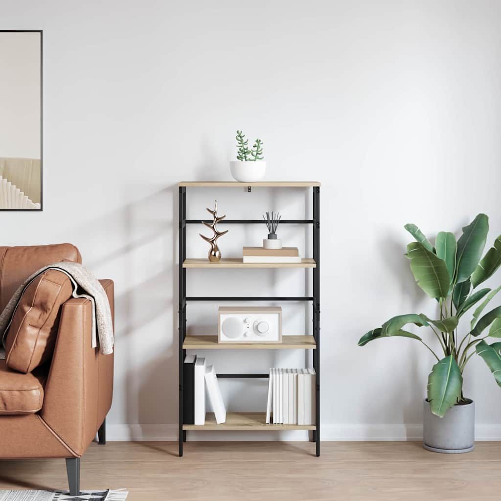 Ράφι Βιβλίων Δρύς Sonoma 60 x 29,5 x 115 εκ Επεξεργασμένο ξύλο