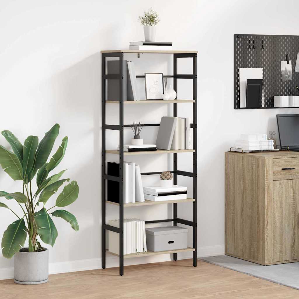 Ράφι Βιβλίων Δρύς Sonoma 60 x 29,5 x 149 εκ Επεξεργασμένο ξύλο