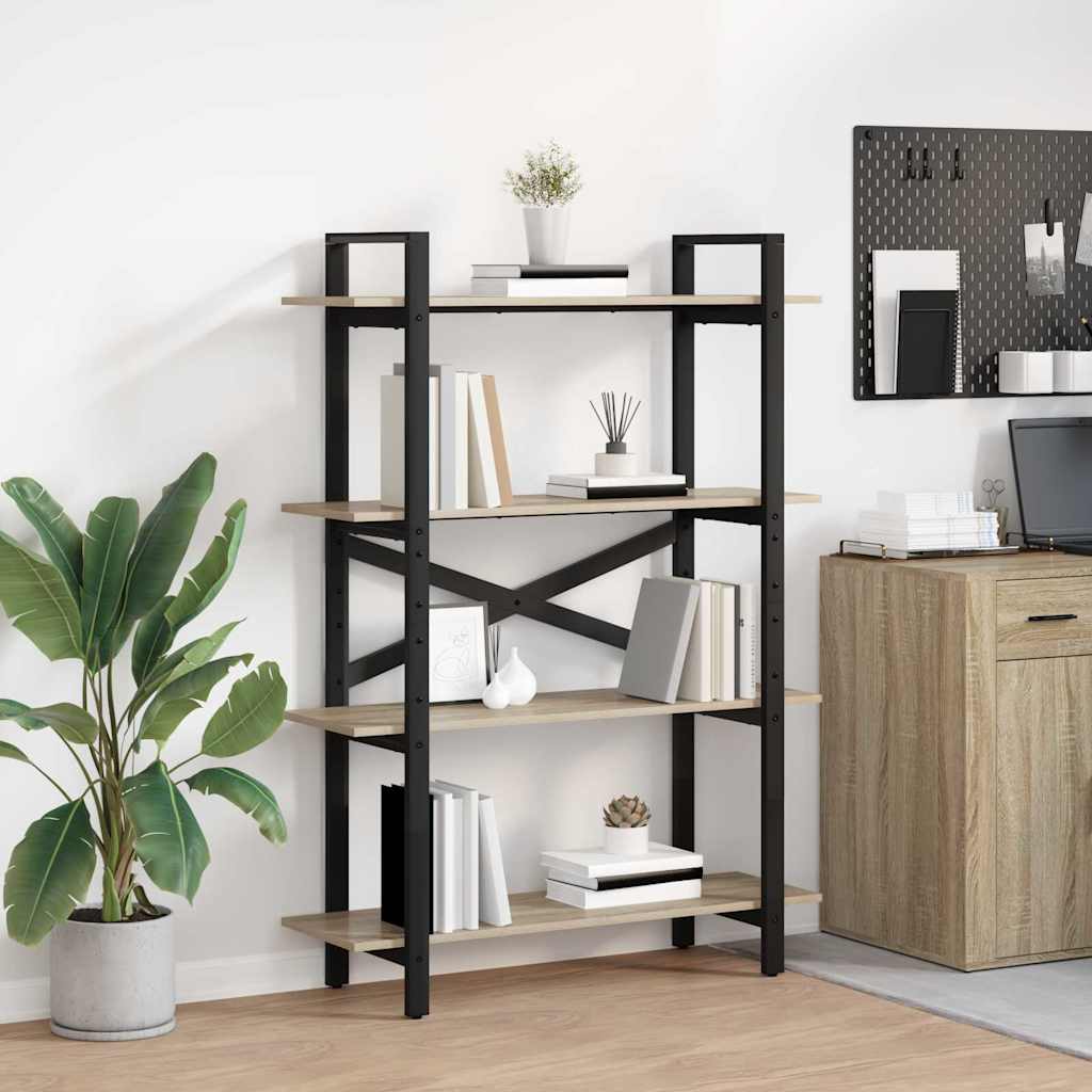 Ράφι Βιβλίων Δρύς Sonoma 100 x 33,5 x 140 εκ Επεξεργασμένο ξύλο