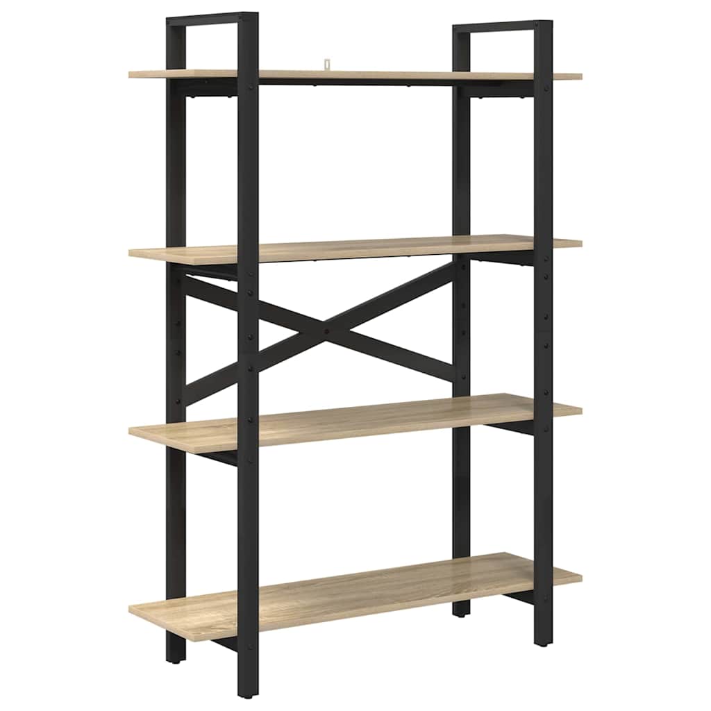 Ράφι Βιβλίων Δρύς Sonoma 100 x 33,5 x 140 εκ Επεξεργασμένο ξύλο