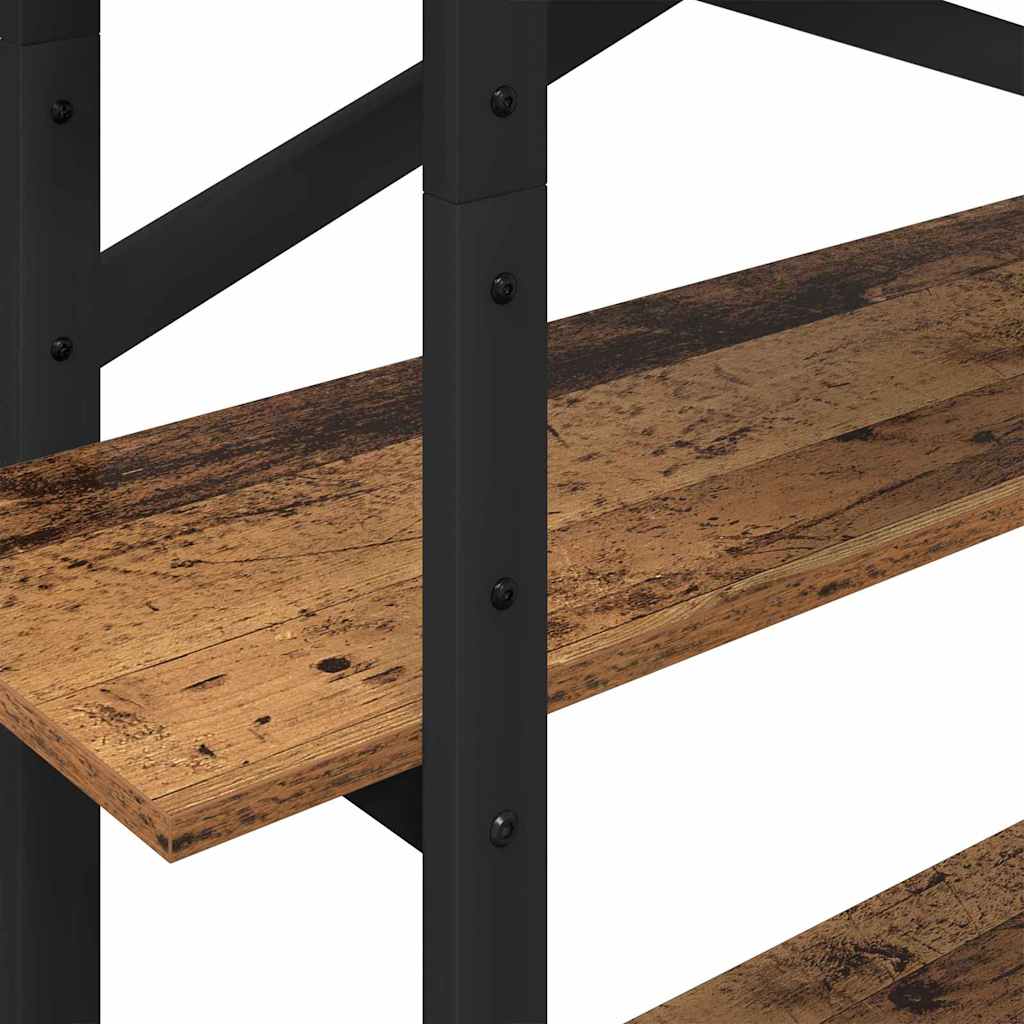 Ράφι Βιβλίων Παλιό Ξύλο 100 x 33,5 x 140 εκ Επεξεργασμένο ξύλο