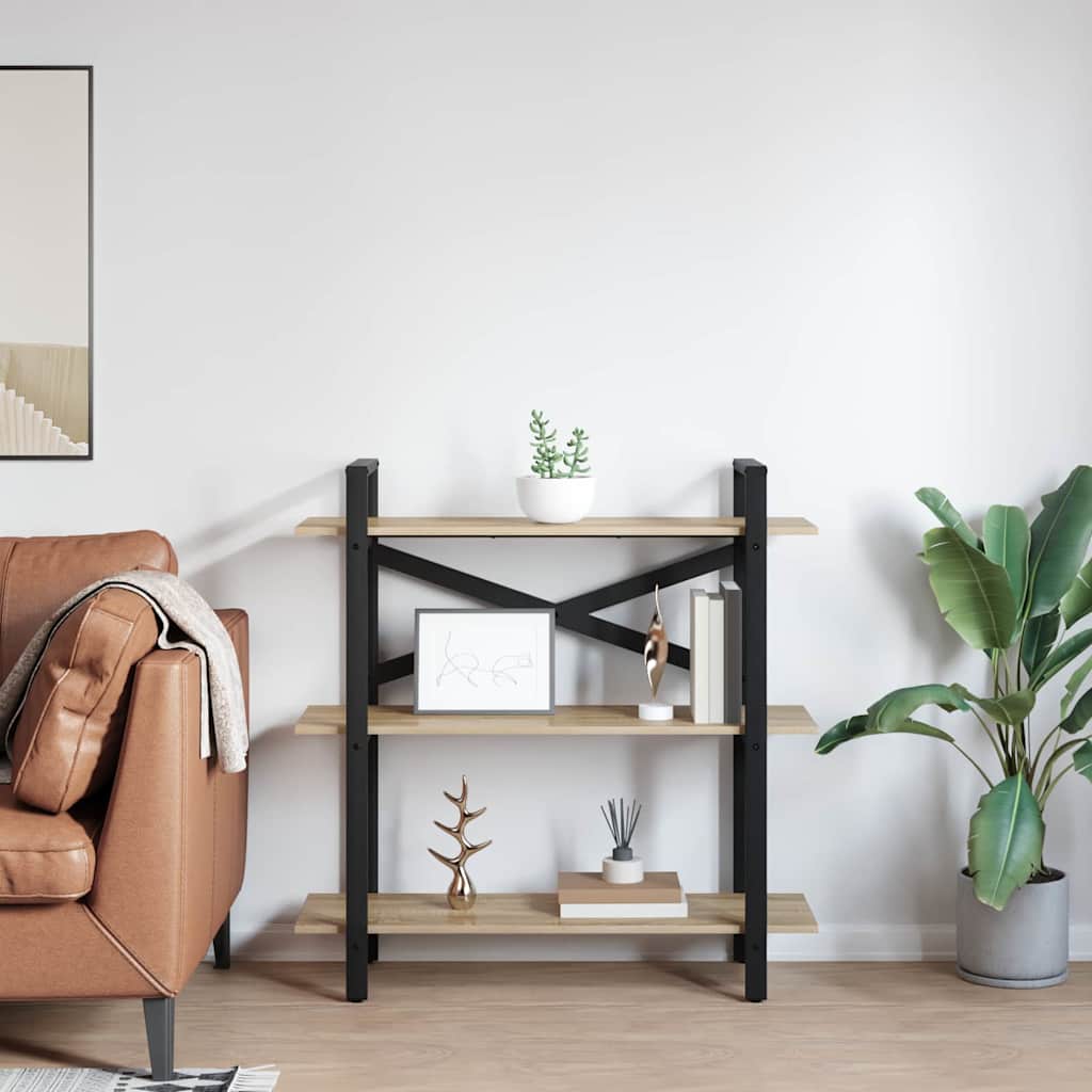 Ράφι Βιβλίων Δρύς Sonoma 100 x 33,5 x 102 εκ Επεξεργασμένο ξύλο