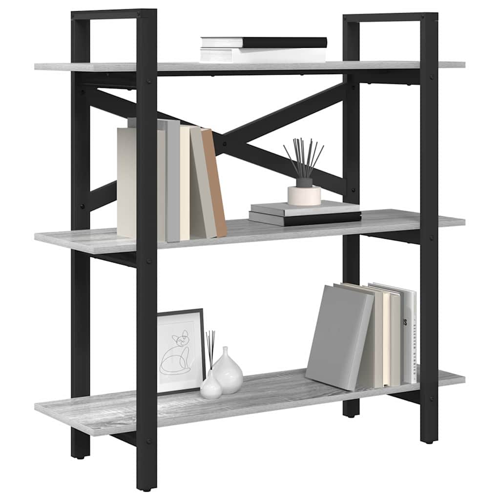 Ράφι Βιβλίων Γκρίζο Σονομα 100 x 33,5 x 102 εκ