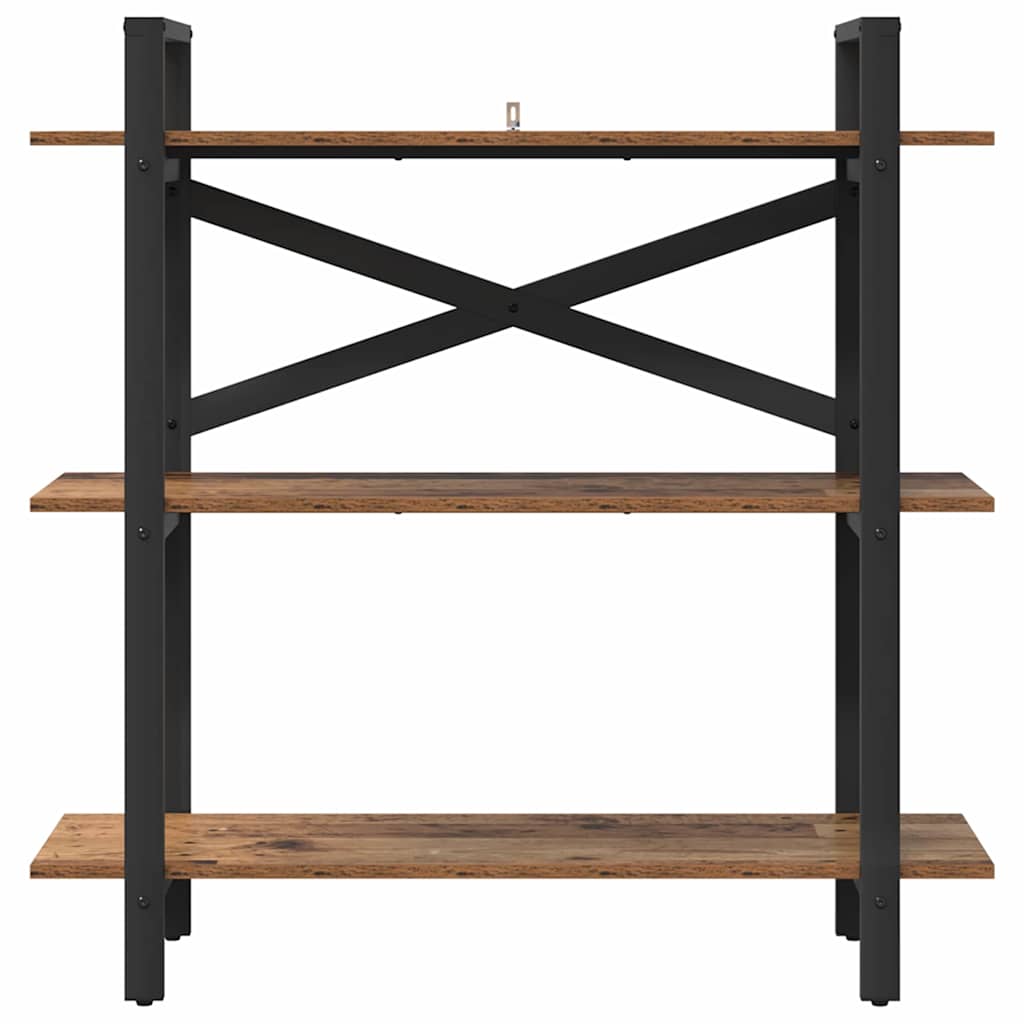 Ράφι Βιβλίων Παλιό Ξύλο 100 x 33,5 x 102 εκ Επεξεργασμένο ξύλο