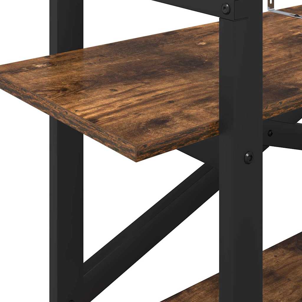 Ράφι Βιβλίων Καπνιστό Δρύς 100 x 33,5 x 64 εκ - Pakobazaar