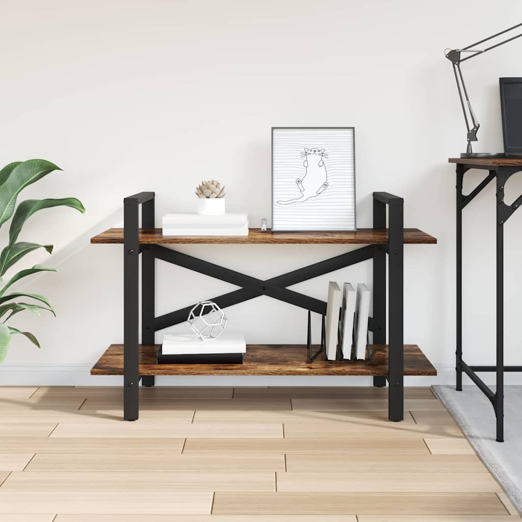 Ράφι Βιβλίων Καπνιστό Δρύς 100 x 33,5 x 64 εκ - Pakobazaar