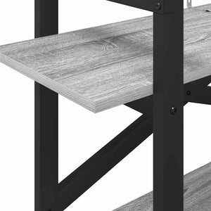 Ράφι Βιβλίων 2 επιπέδων 100 x 33,5 x 64 εκ Επεξεργασμένο Ξύλο