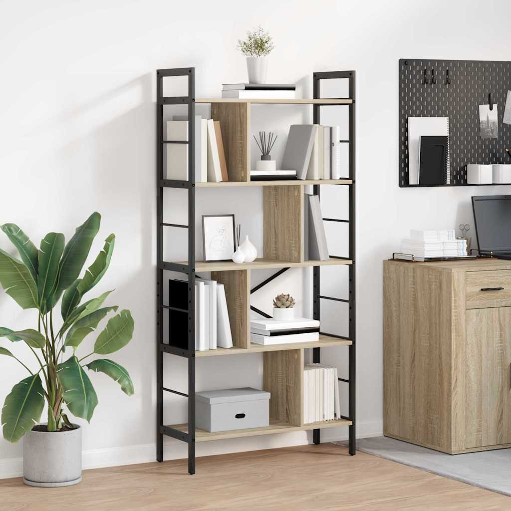 Ράφι Βιβλίων Δρύς Sonoma 75 x 30 x 156 εκ. Επεξεργασμένο ξύλο