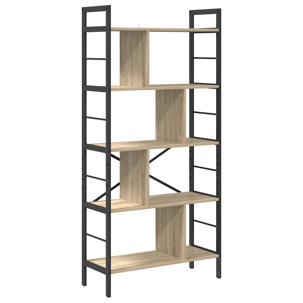 Ράφι Βιβλίων Δρύς Sonoma 75 x 30 x 156 εκ. Επεξεργασμένο ξύλο