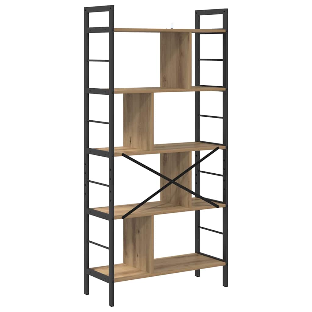 Ράφι Βιβλίων Artisan Oak 75 x 30 x 156 εκ. Επεξεργασμένο ξύλο