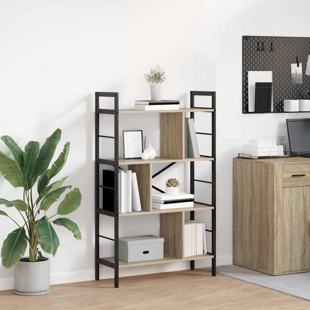 Ράφι Βιβλίων Δρύς Sonoma 75 x 30 x 123,5 εκ. Επεξεργασμένο ξύλο