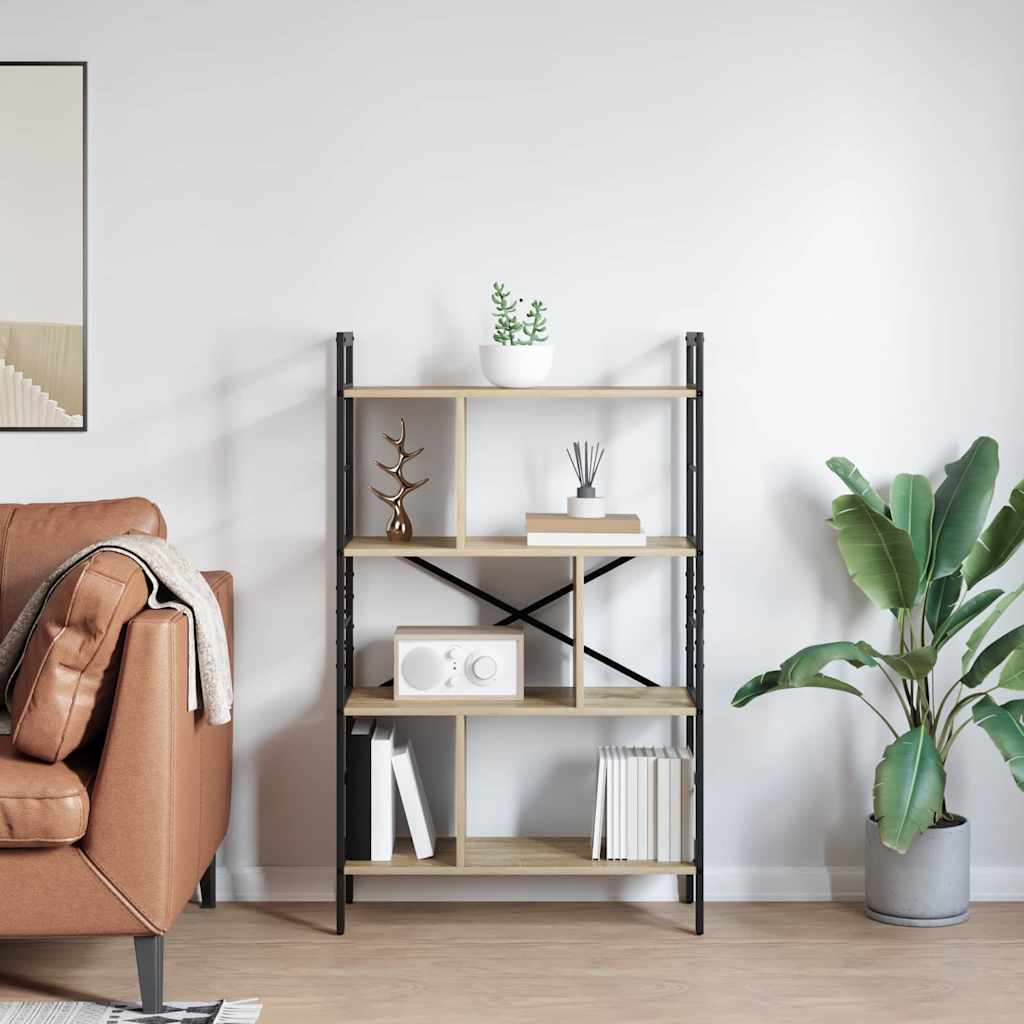 Ράφι Βιβλίων Δρύς Sonoma 75 x 30 x 123,5 εκ. Επεξεργασμένο ξύλο