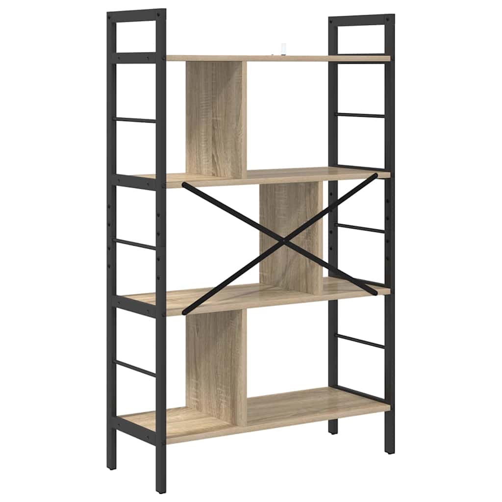 Ράφι Βιβλίων Δρύς Sonoma 75 x 30 x 123,5 εκ. Επεξεργασμένο ξύλο