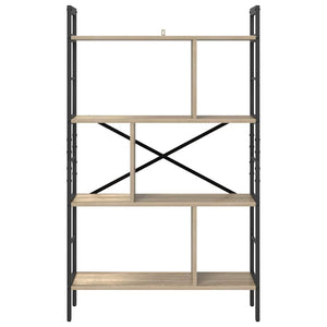 Ράφι Βιβλίων 7 επιπέδων 75 x 30 x 123,5 εκ. Επεξεργασμένο Ξύλο