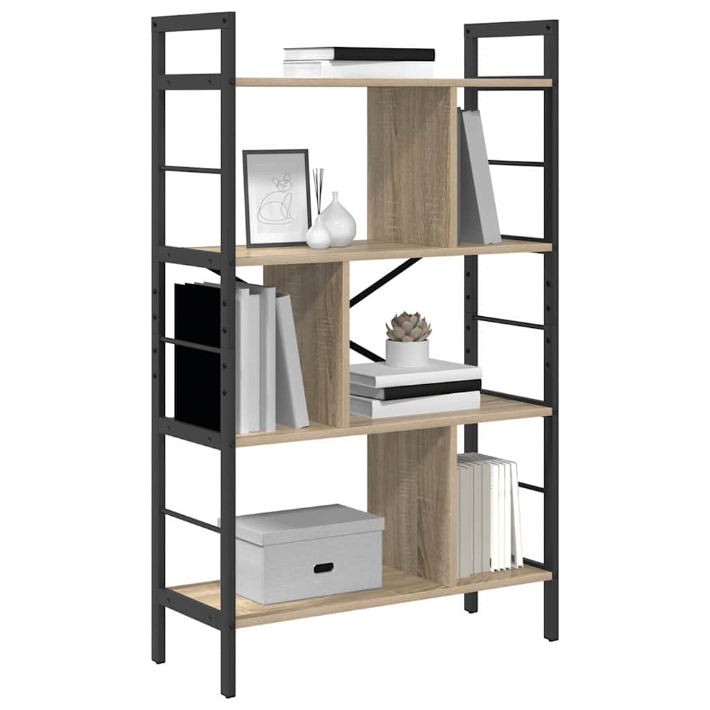 Ράφι Βιβλίων Δρύς Sonoma 75 x 30 x 123,5 εκ. Επεξεργασμένο ξύλο