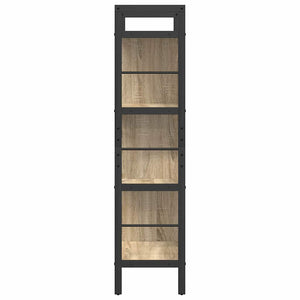 Ράφι Βιβλίων 7 επιπέδων 75 x 30 x 123,5 εκ. Επεξεργασμένο Ξύλο