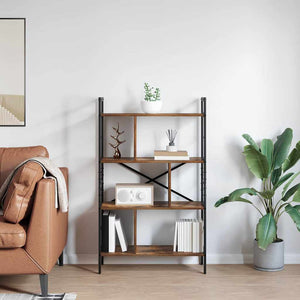 Ράφι Βιβλίων 7 επιπέδων 75 x 30 x 123,5 εκ. Επεξεργασμένο Ξύλο