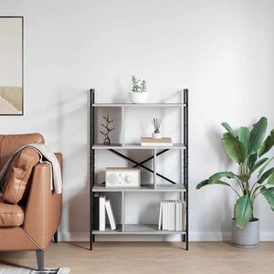 Ράφι Βιβλίων 7 επιπέδων 75 x 30 x 123,5 εκ. Επεξεργασμένο Ξύλο
