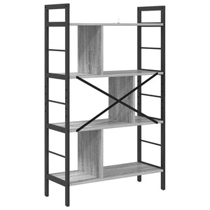 Ράφι Βιβλίων 7 επιπέδων 75 x 30 x 123,5 εκ. Επεξεργασμένο Ξύλο