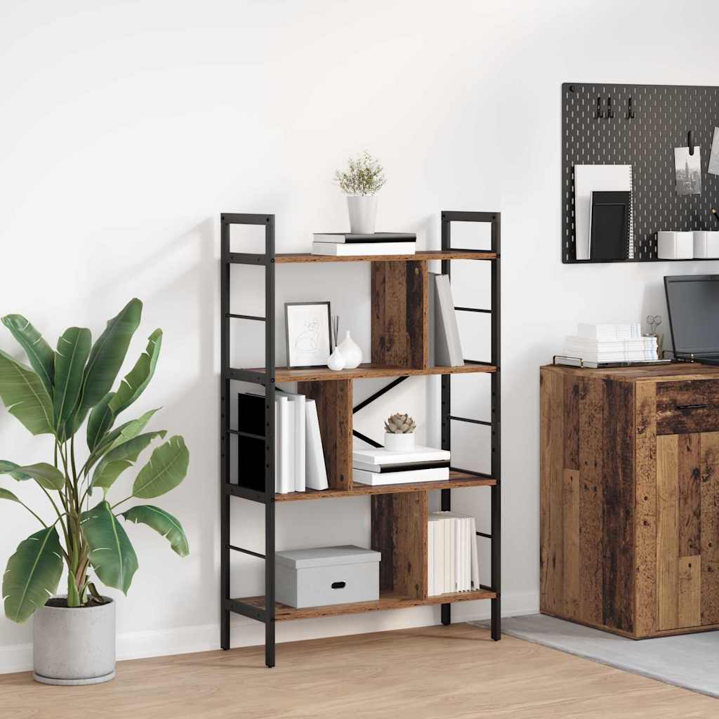 Ράφι Βιβλίων Παλιό Ξύλο 75 x 30 x 123,5 εκ. Επεξεργασμένο ξύλο